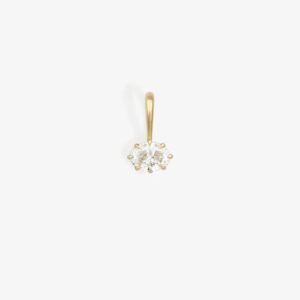 Astra Oval Pendant Diamond Solid Gold